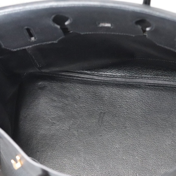 HERMES Birkin 35 Black Handbag Noir Togo‎ with Gold Hardware A Square Engraved - Picture 4 of 16